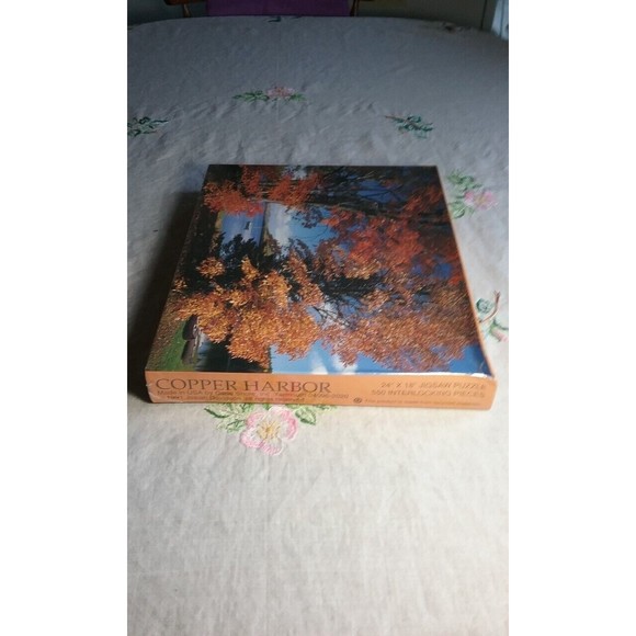 VTG 1991 COPPER HARBOR 550 Pc Jigsaw Puzzle Josiah Davidson New Sealed USA - Picture 9 of 10
